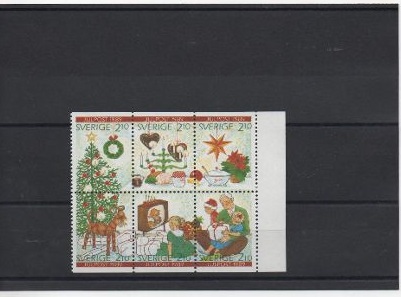 SUECIA DEL AÑO 1989 NAVIDAD